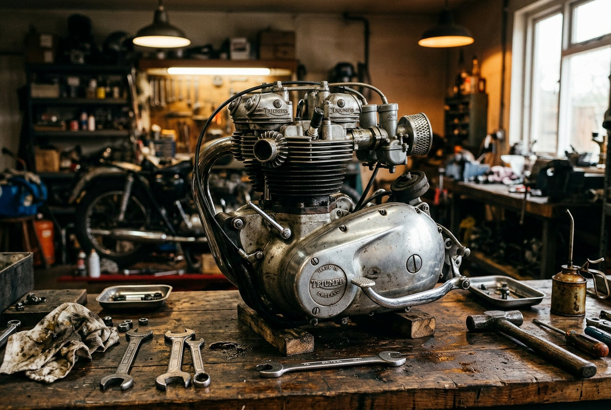 Classic Triumph engine